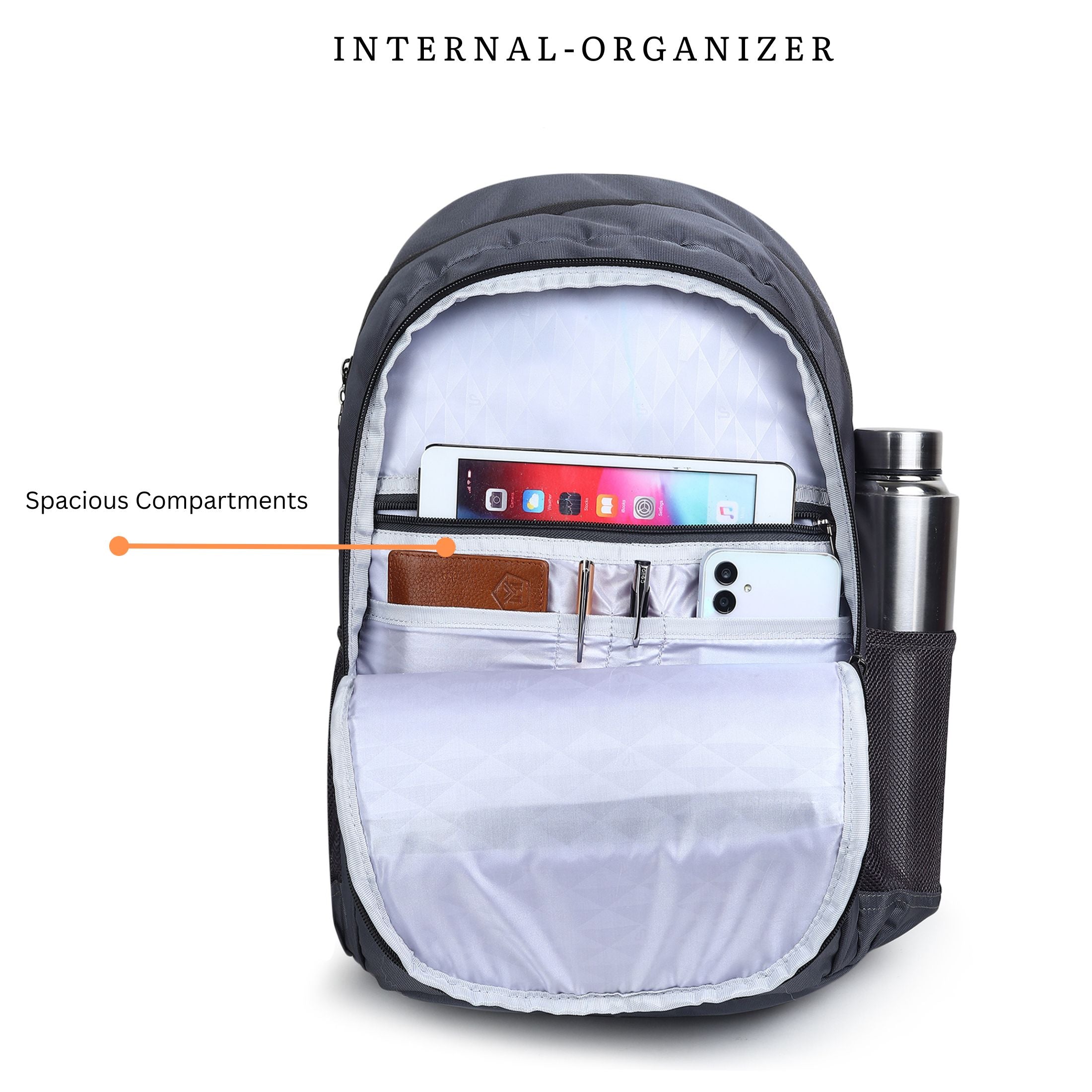 32L Waterproof Laptop Backpack | Durable Polyester, Multi-Purpose for School, Office & Travel