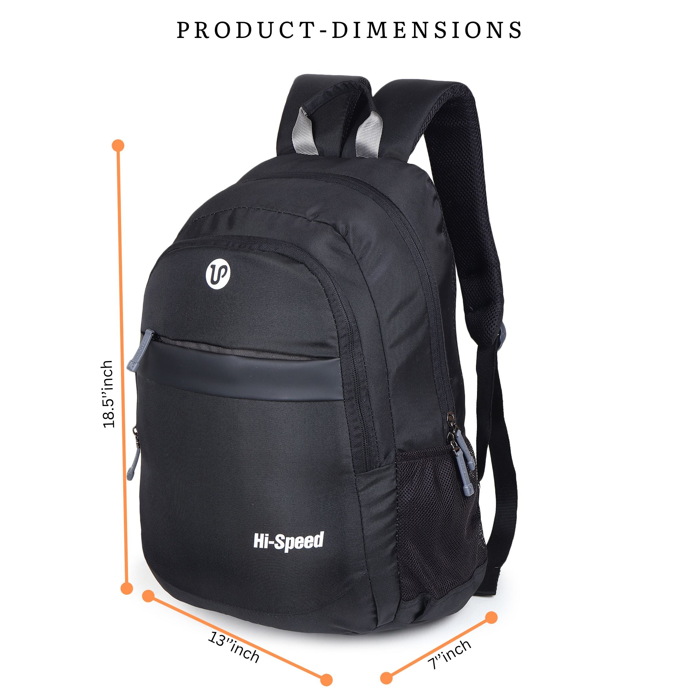 Hi Speed bags Laptop backpack 31 litres Casual Bag with Padded Laptop Sleeve for Men & Women | Polyester, Waterproof Backpack for Boys & Girls-230