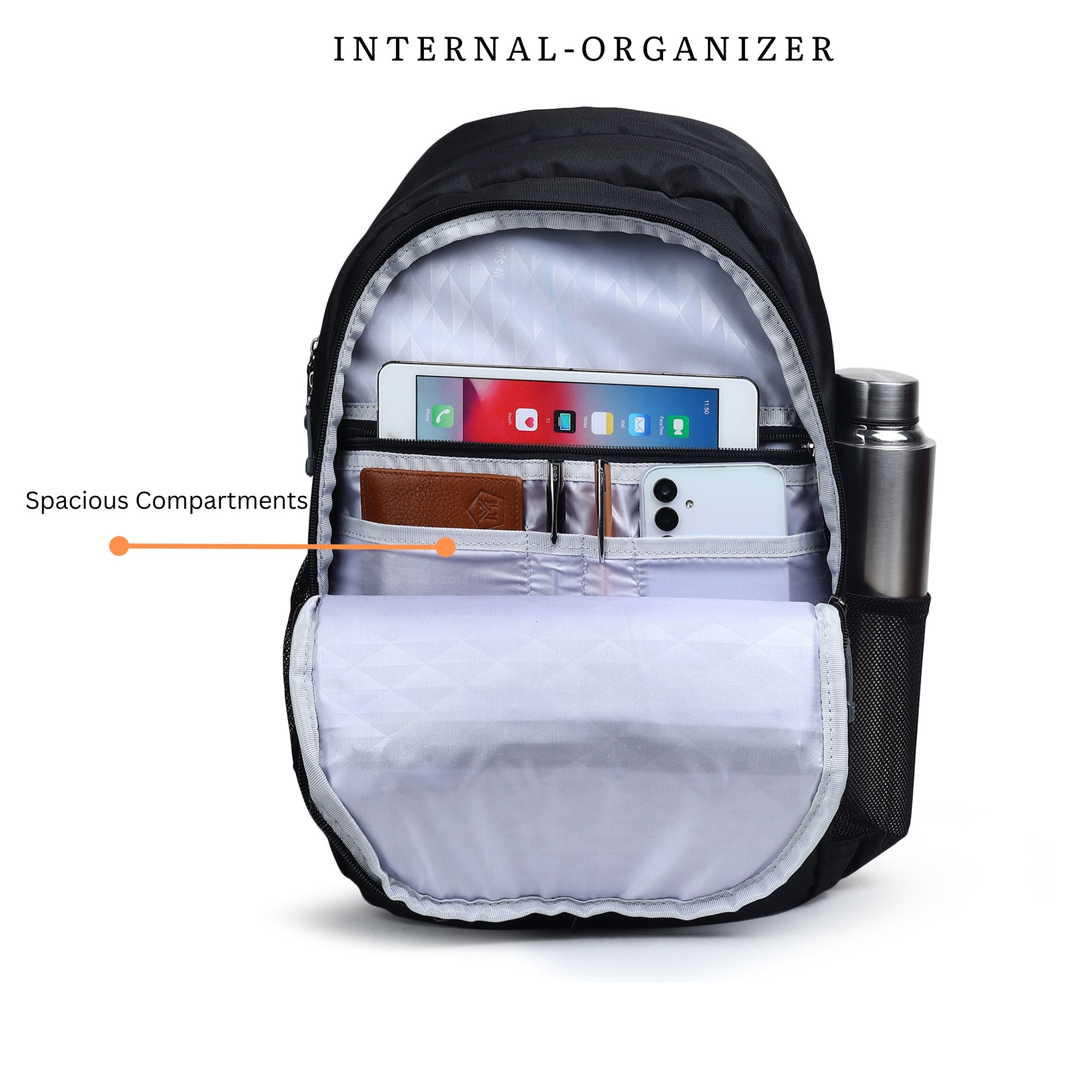 Hi Speed bags Laptop backpack 31 litres Casual Bag with Padded Laptop Sleeve for Men & Women | Polyester, Waterproof Backpack for Boys & Girls-230
