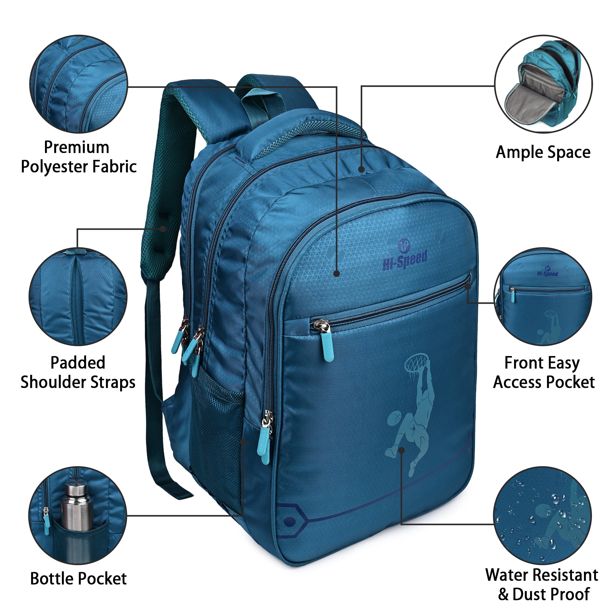 Large 31 L Laptop Backpack Premium Black Backpack | Laptop & Travel Bag  176