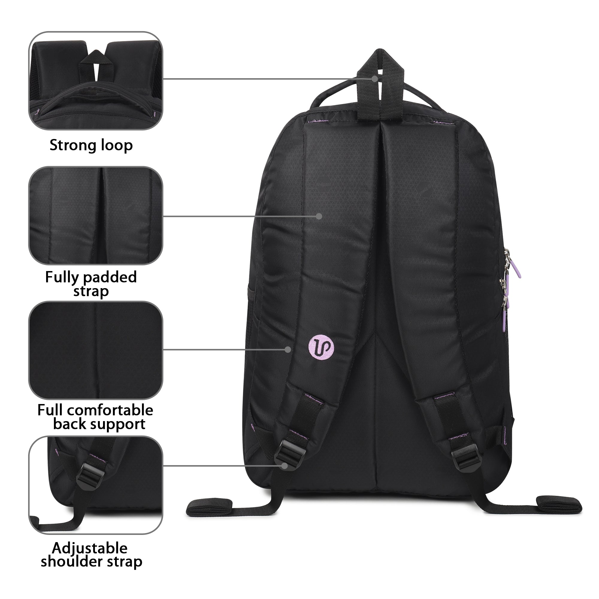 Large 31 L Laptop Backpack Premium Black Backpack | Laptop & Travel Bag  174