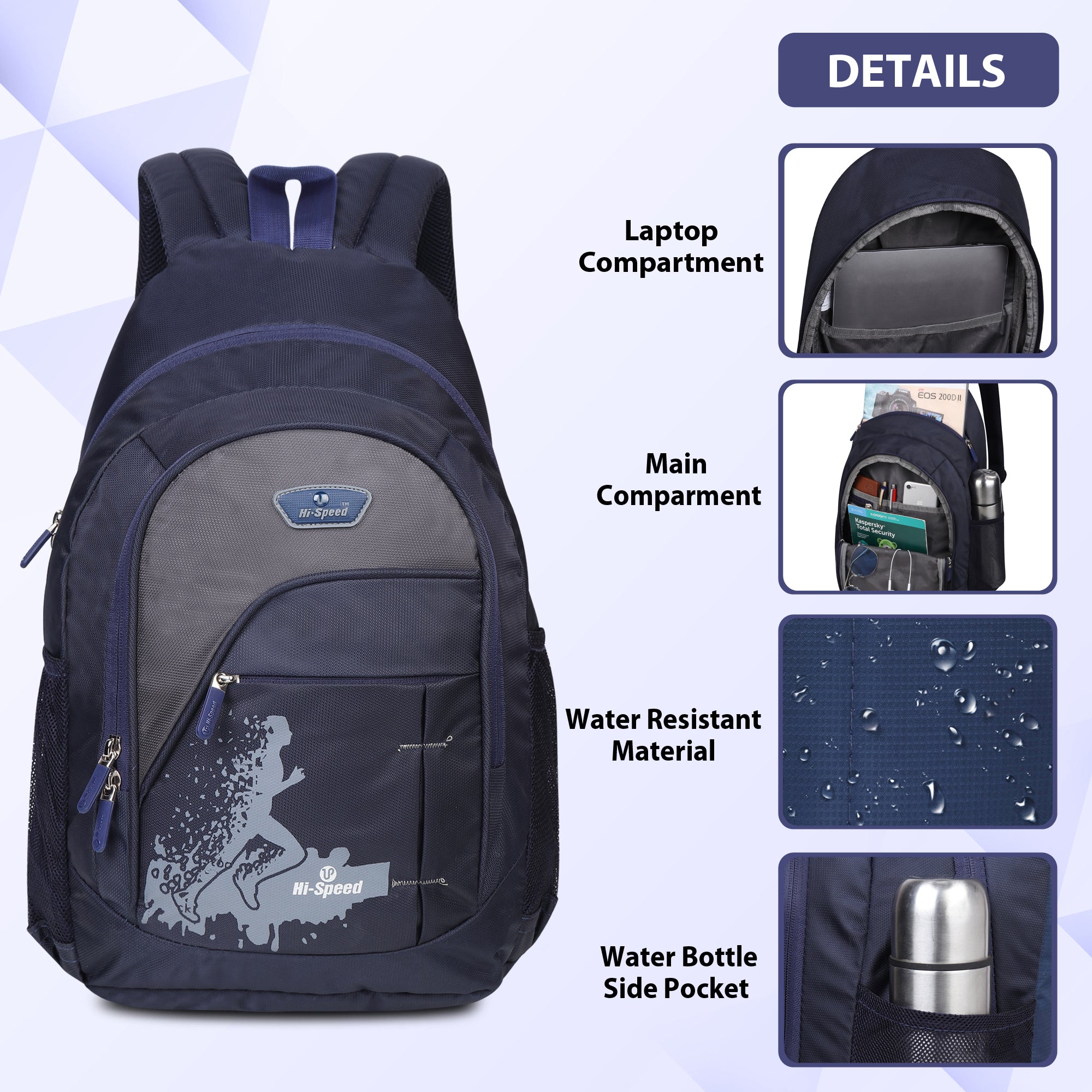32L Waterproof Laptop Backpack | Durable Polyester, Multi-Purpose