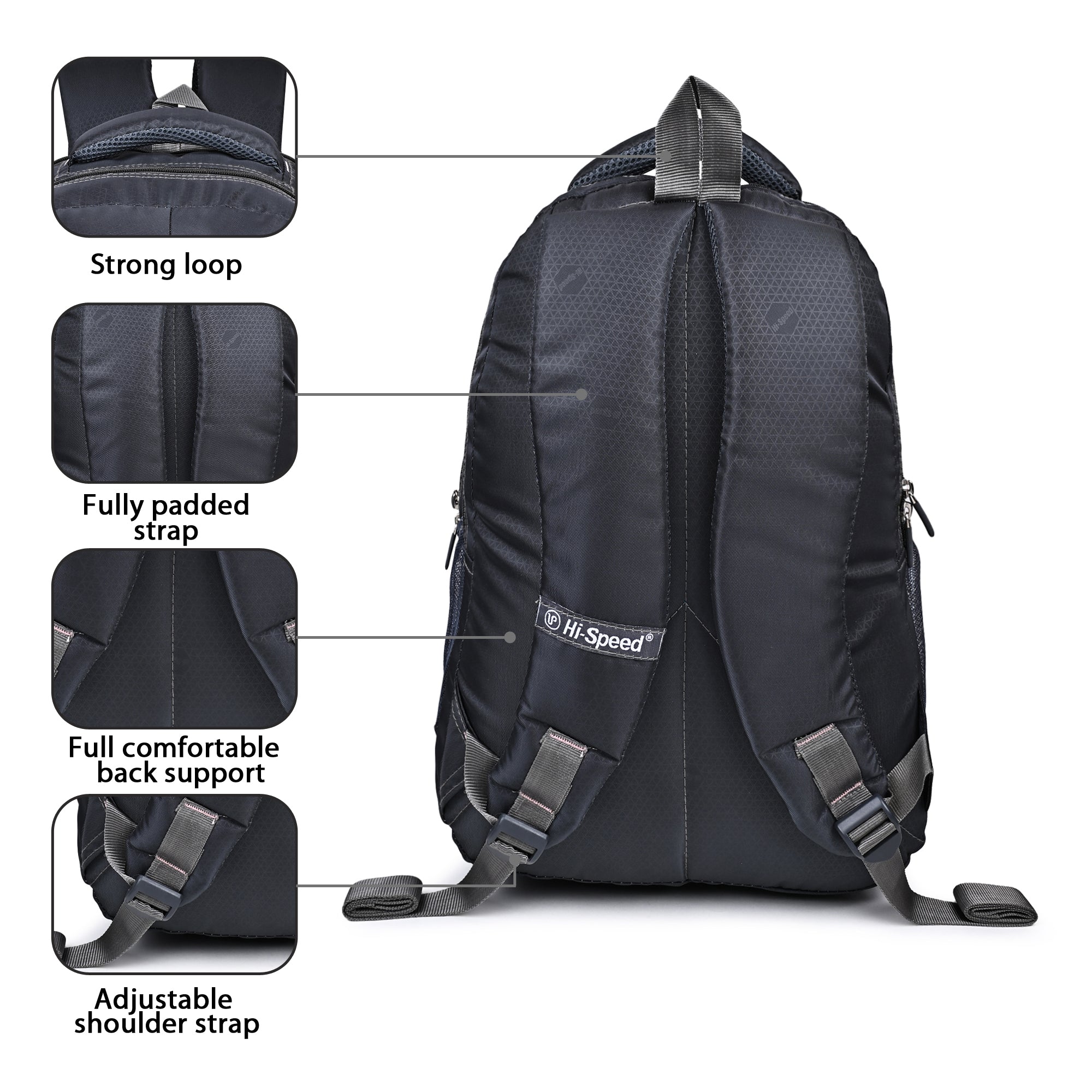 Large 31 L Laptop Backpack Premium Black Backpack | Laptop & Travel Bag  175