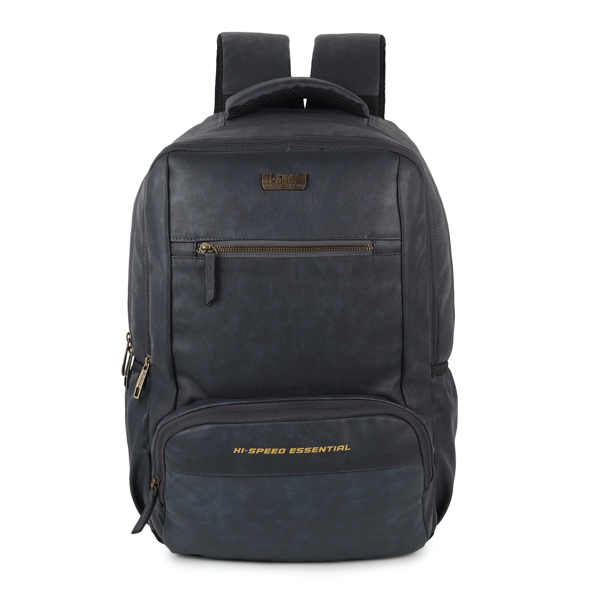 Unisex Colourblocked Backpack-282-Grey