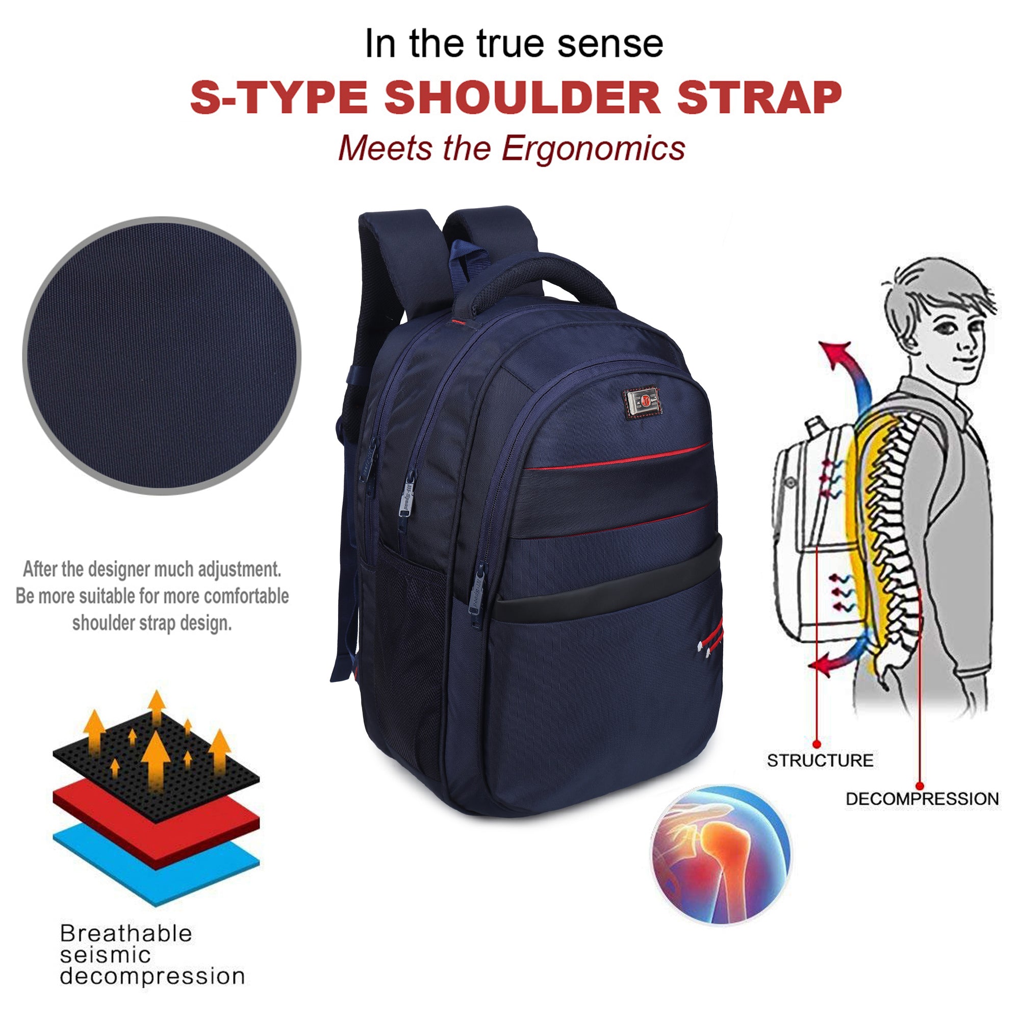 Waterproof 32L Laptop Backpack | School, Office & Travel Bag