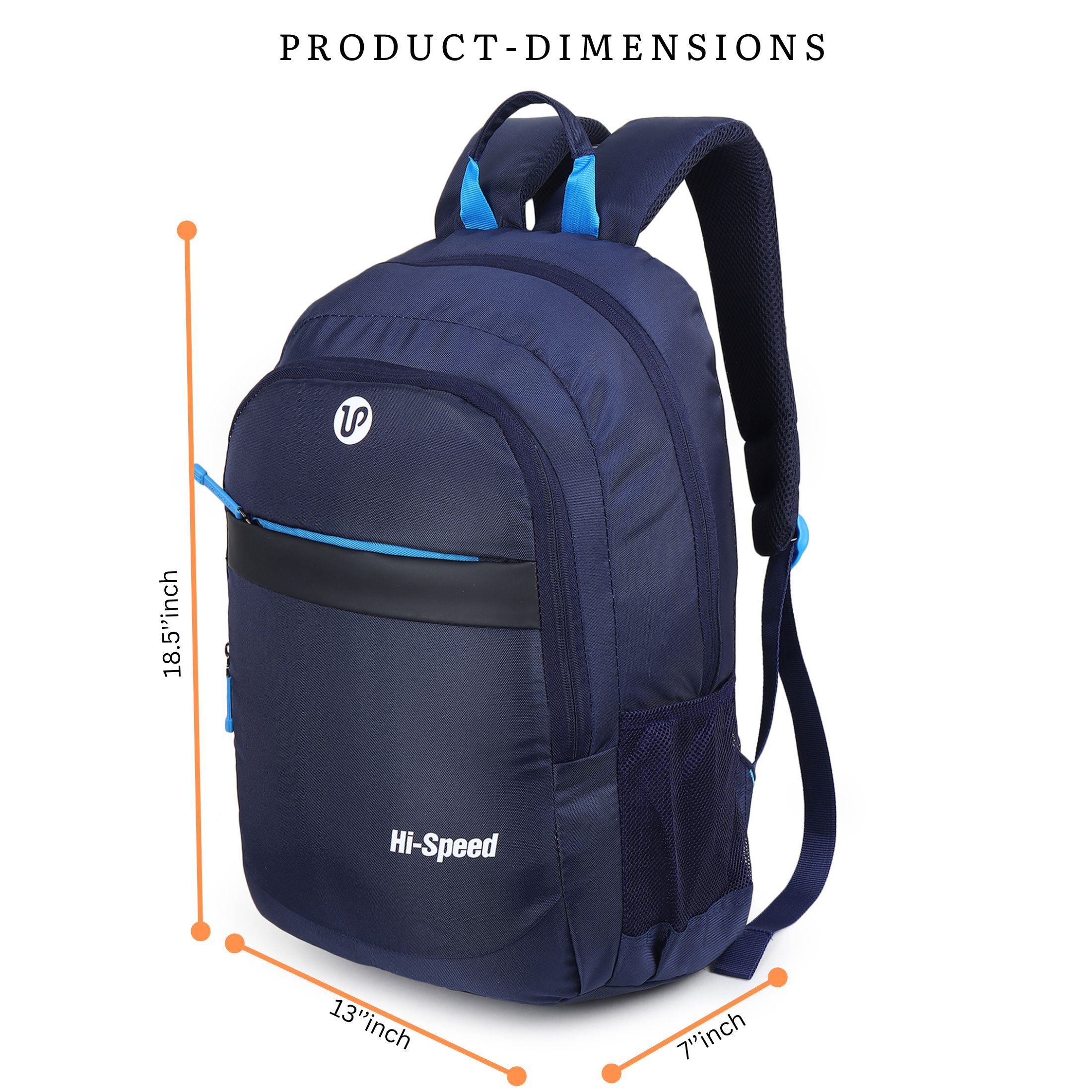 Hi Speed bags Laptop backpack 31 litres Casual Bag with Padded Laptop Sleeve for Men & Women | Polyester, Waterproof Backpack for Boys & Girls-230