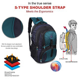 Backpack for men, waterproof laptop bag, college backpack, office bag for women, travel backpack 35L, red black backpack, Hi-Speed backpack