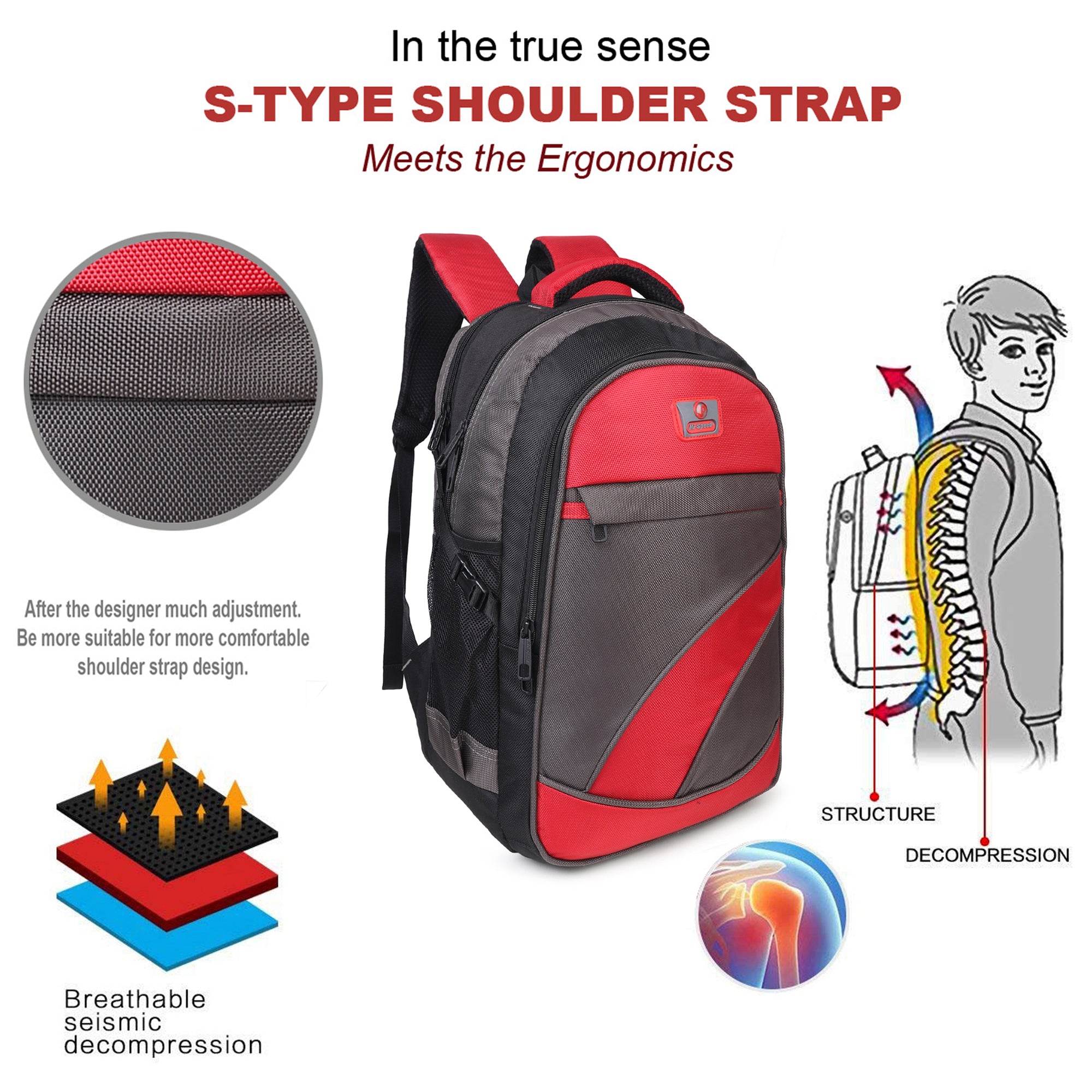 Polyester 32L Laptop Backpack | Waterproof & Spacious Design
