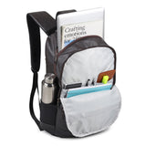 Unisex Brown Faux Leather Solid Backpack