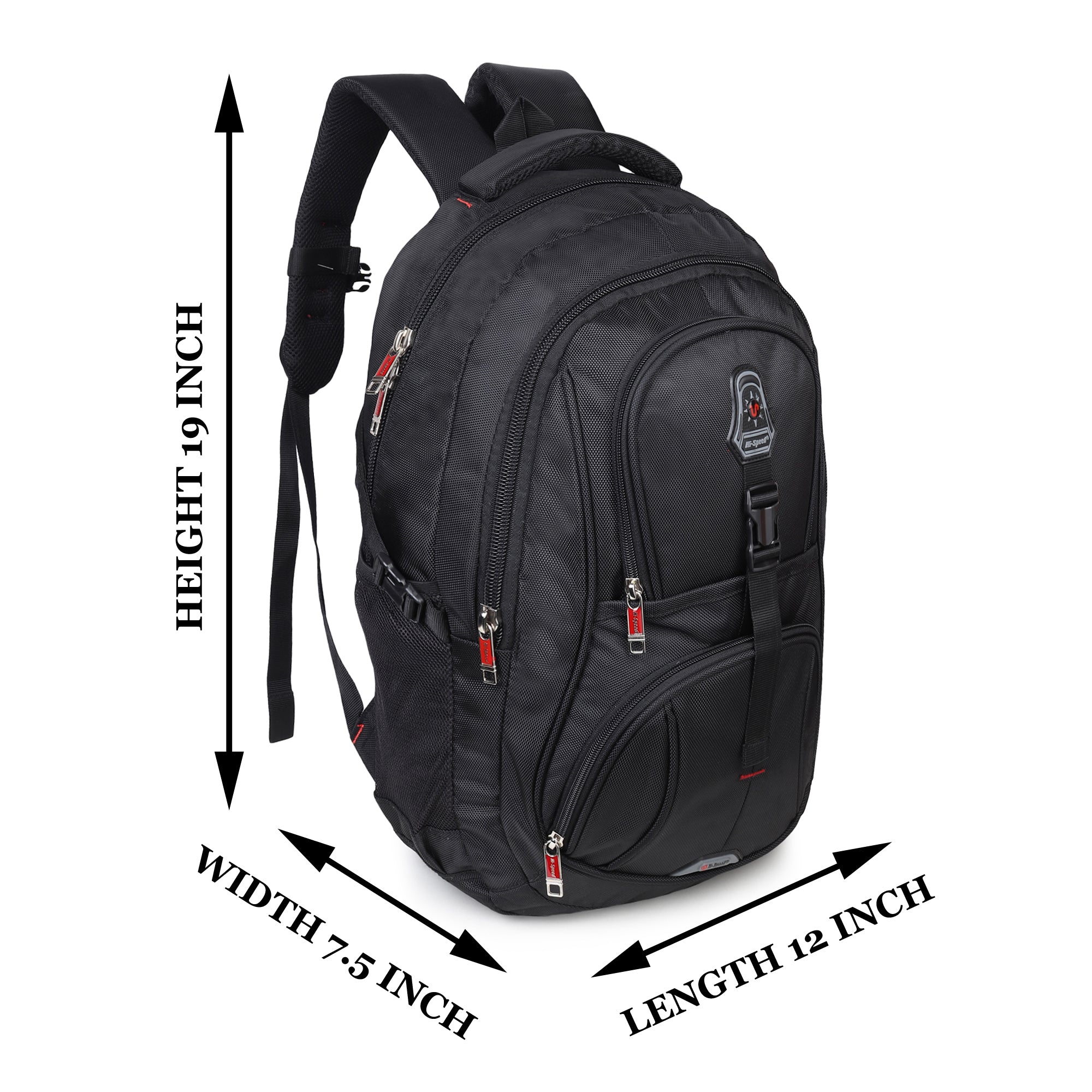 Hi Speed bags Laptop backpack 31 litres Casual Bag with Padded Laptop Sleeve for Men & Women | Polyester, Waterproof Backpack for Boys & Girls-95