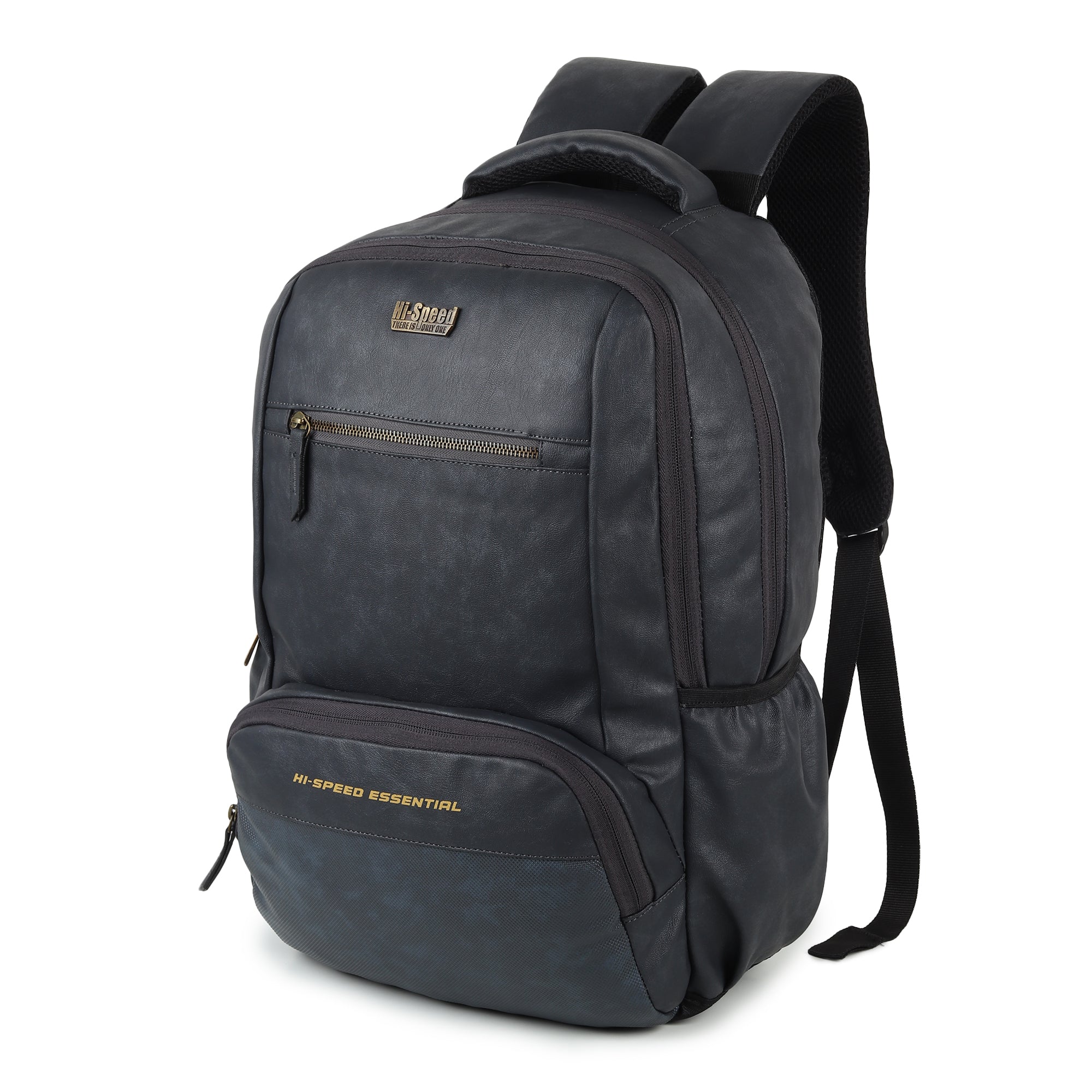 Unisex Colourblocked Backpack-282-Grey