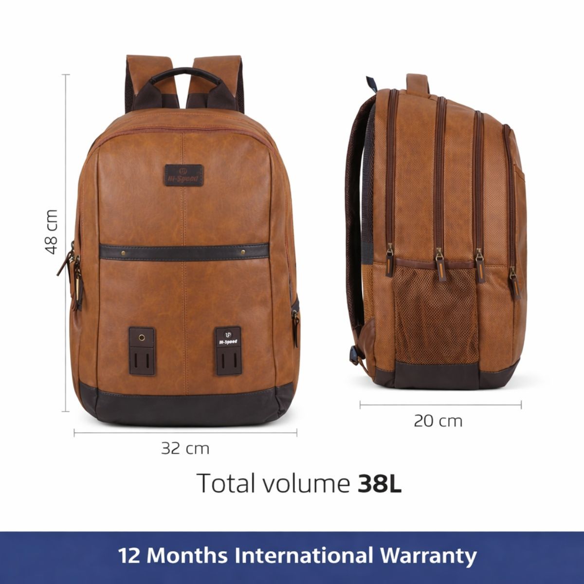 Unisex Colourblocked Backpack
