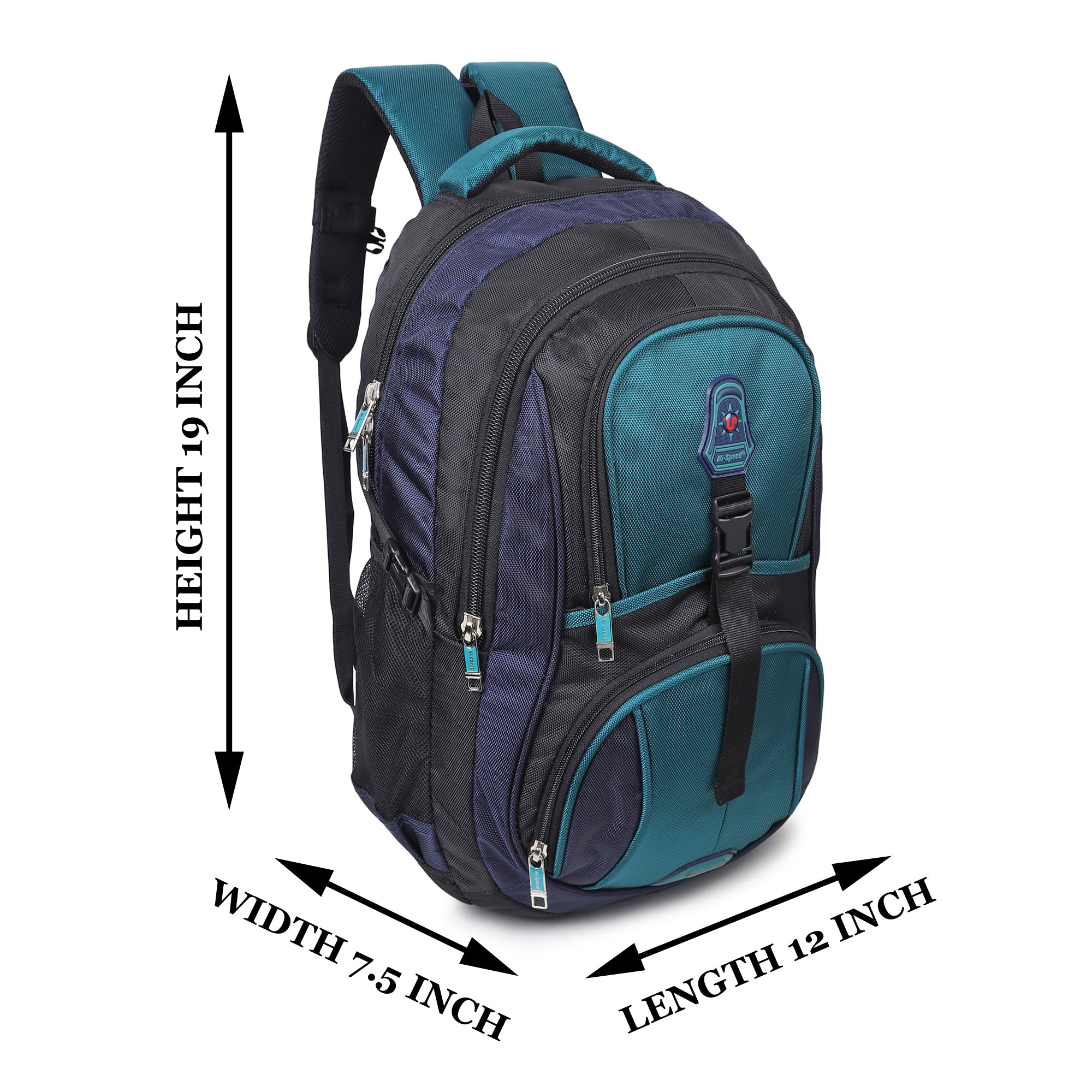 Hi Speed bags Laptop backpack 31 litres Casual Bag with Padded Laptop Sleeve for Men & Women | Polyester, Waterproof Backpack for Boys & Girls-95