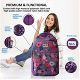 Hi Speed bags Laptop backpack 41 litres Casual Bag with Padded Laptop Sleeve for Men & Women | Polyester, Waterproof Backpack for Boys & Girls