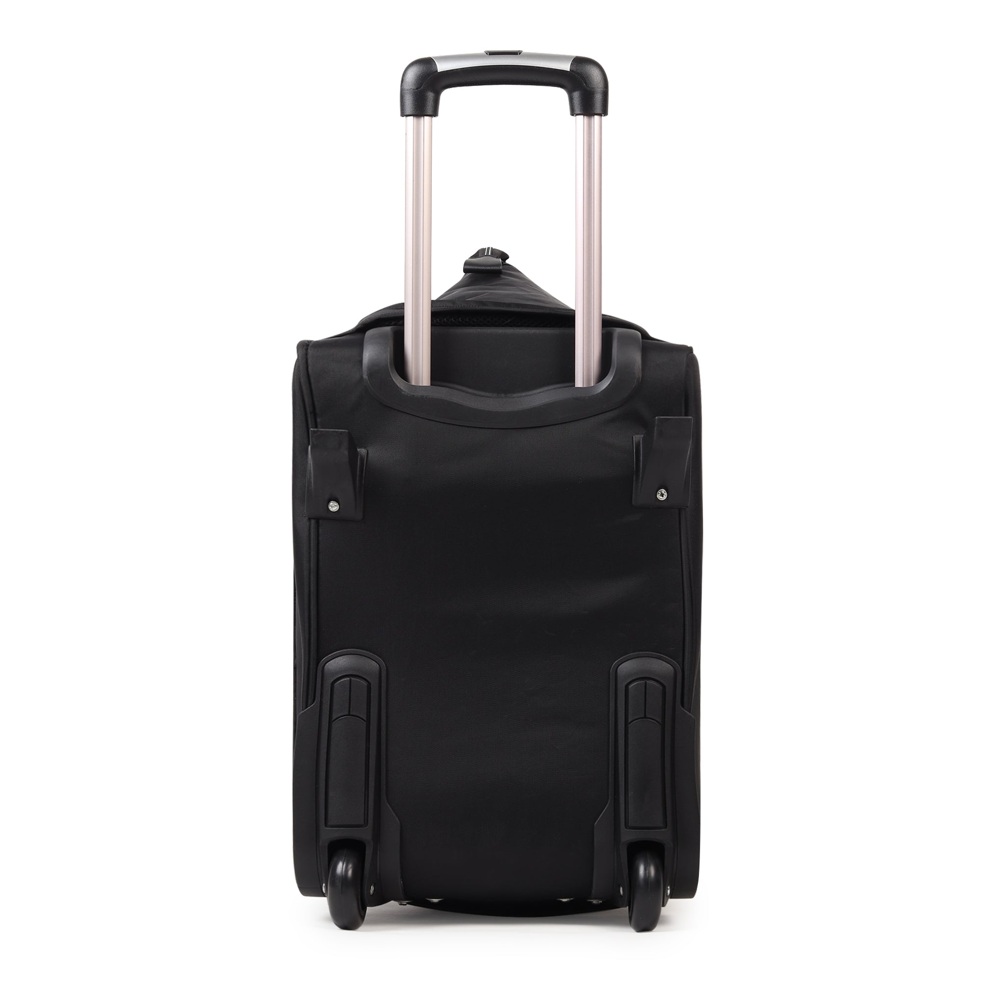 Hi Speed Black Trolley Duffle Travel Bag with Wheels