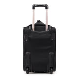 Hi Speed Black Trolley Duffle Travel Bag with Wheels