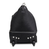 Hi Speed Black Trolley Duffle Travel Bag with Wheels