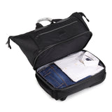 Hi Speed Black Trolley Duffle Travel Bag with Wheels