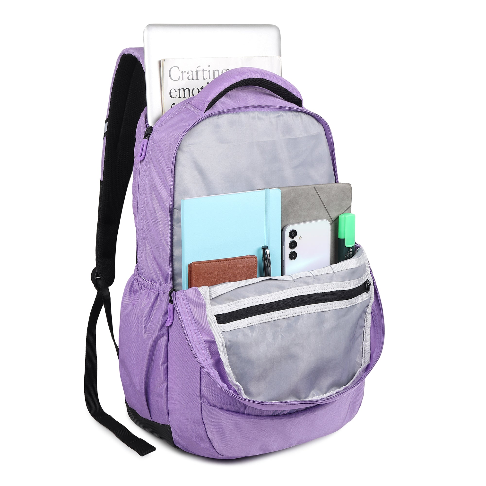 Large 31 L Laptop Backpack Premium Black Backpack | Laptop & Travel Bag  (Purple)