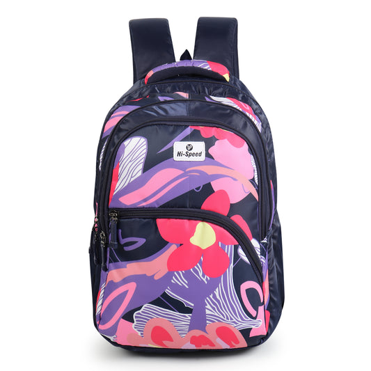 Large 32 L Backpack Lime Floral Printed School for women & girls  