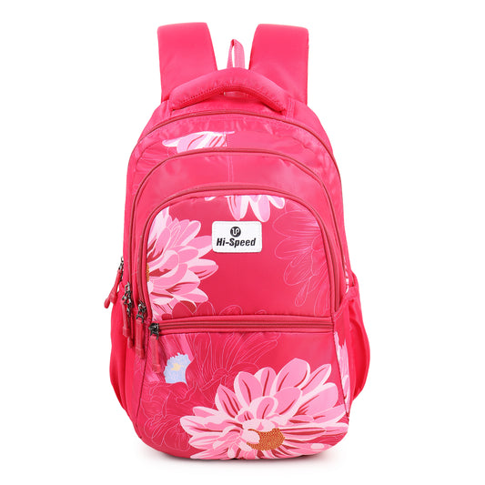 Hi-Speed Large 31 L Laptop Backpack Schoolbag For Primary School Students,With Printed Design 7 - 12 Years - 249-Red