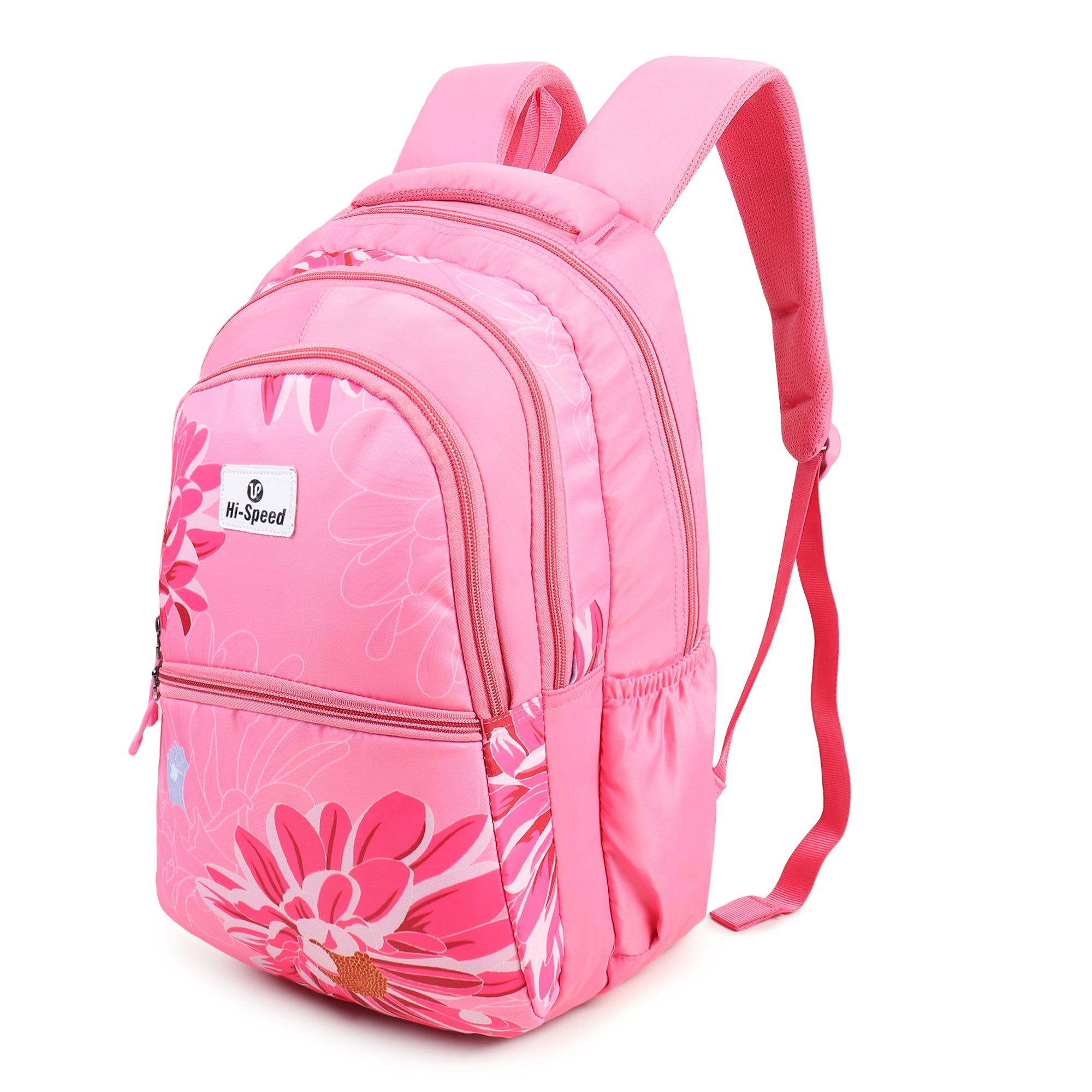 Hi-Speed Large 31 L Laptop Backpack Schoolbag For Primary School Students,With Printed Design 7 - 12 Years -249-pink