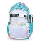 Large 32 L Backpack Lime Floral Printed School for women & girls  