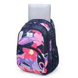 Large 32 L Backpack Lime Floral Printed School for women & girls  