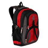 Backpack for men, waterproof laptop bag, college backpack, office bag for women, travel backpack 35L, red black backpack, Hi-Speed backpack