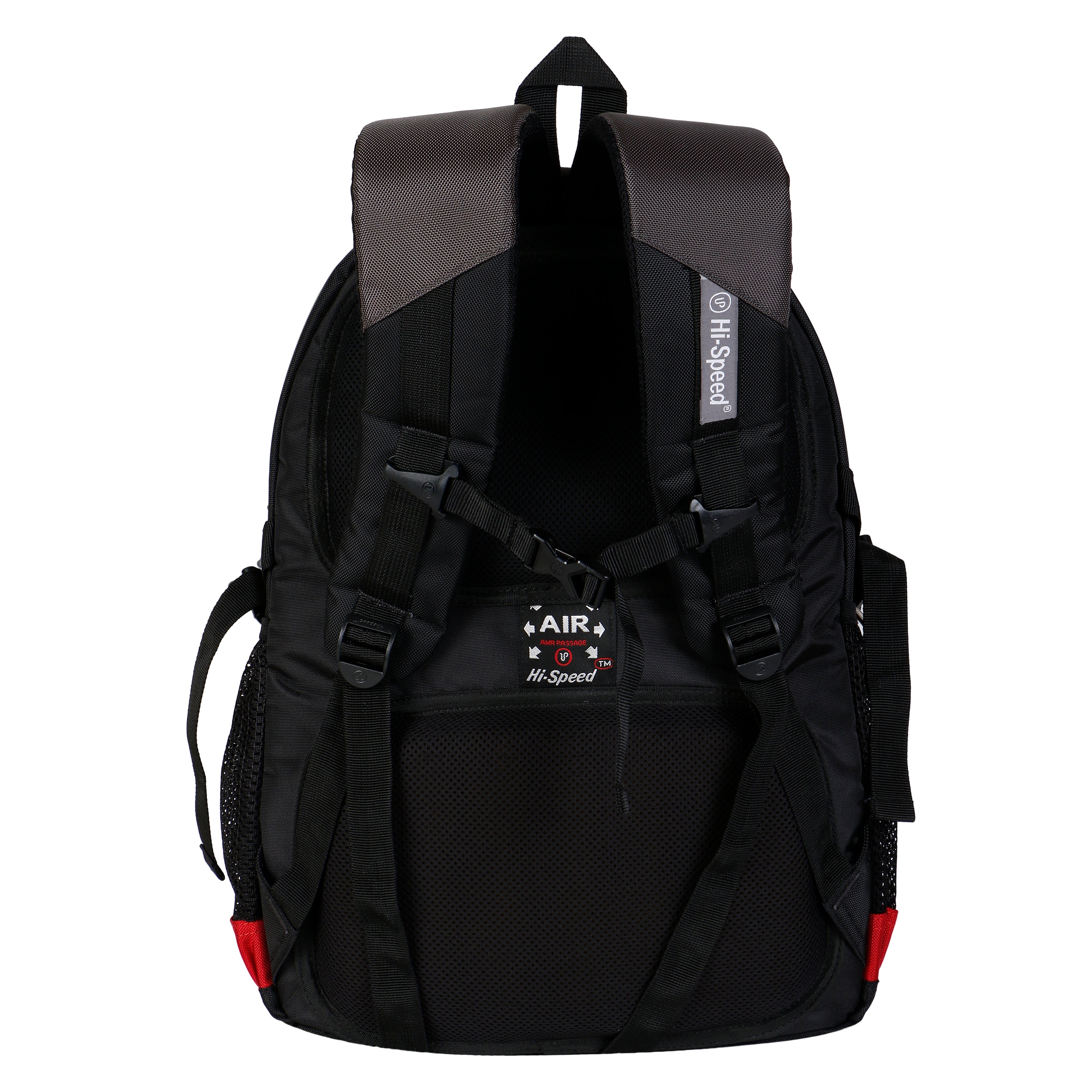 Backpack for men, waterproof laptop bag, college backpack, office bag for women, travel backpack 35L, red black backpack, Hi-Speed backpack